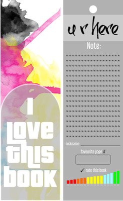 

TheFlauntStore I Love This Book - Bookmark35 Paperback Bookmark(Quotes, Multicolor)