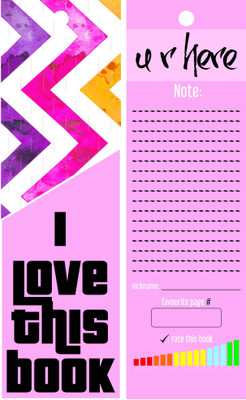 

TheFlauntStore I Love This Book - Bookmark24 Paperback Bookmark(Quotes, Multicolor)