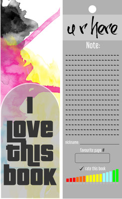 

TheFlauntStore I Love This Book - Bookmark36 Paperback Bookmark(Quotes, Multicolor)