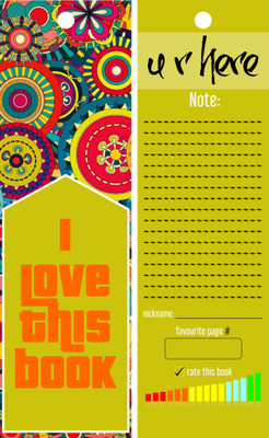 

TheFlauntStore I Love This Book - Bookmark10 Paperback Bookmark(Quotes, Multicolor)