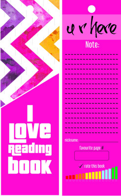 

TheFlauntStore I Love Reading This Book - Bookmark10 Paperback Bookmark(Quotes, Multicolor)