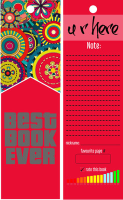 TheFlauntStore Best Book Ever pink - Bookmark Paperback Bookmark(Quotes, Multicolor) available at flipkart for Rs.299