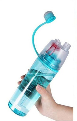 

VibeX ™ Spray Mist Squeeze Protable Water Bottle 550 ml Sipper(Pack of 1, Pink)