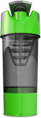 

VibeX ™ SHAKE IT CYCLONE (WITH SUPPLEMENT BASKET) 480 ml Shaker(Pack of 1, Yellow), Green