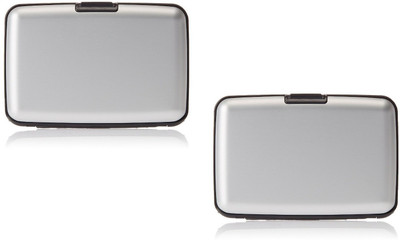 

Menzy Business Identity & Banks Debit Or Credit Card Wallets 6 Card Holder(Set of 2, Silver)