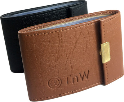

InW 15 Card Holder(Set of 2, Tan, Black)