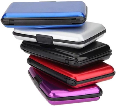 

Menzy Handy & Pocket Carry Multipurpose Credit Debit Business & Id Card Case Wallets 6 Card Holder(Set of 5, Multicolor)