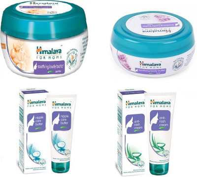 

Himalaya Soothing Body Butter, Anti Rash Cream, Soothing Body Butter Rose(Set of 4)