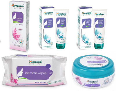 

Himalaya Intimate Wash, Nipple Care Butter, Intimate Wipes, Soothing Body Butter(Set of 5)