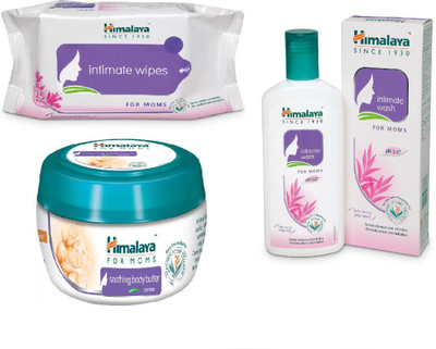 

Himalaya Intimate Wipes, Soothing Body Butter, Intimate Wash(Set of 3)