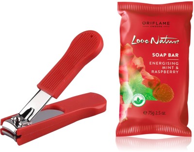 

Oriflame Sweden Love Nature Soap Bar Energising Mint & Raspberry 75g (32604) With Nail Cutter(Set of 2)