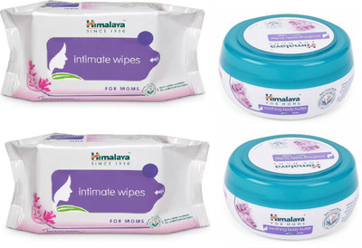 

Himalaya Intimate Wipes, Soothing Body Butter(Set of 4)