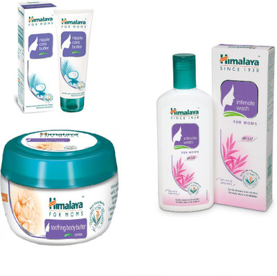 

Himalaya Nipple Care Butter, Soothing Body Butter, Intimate Wash(Set of 3)
