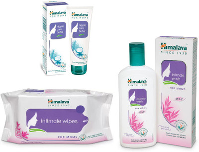 

Himalaya Nipple Care Butter, Intimate Wipes, Intimate Wash(Set of 3)