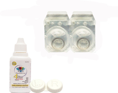 

Diamond Eye Flowery Grey Color contact lens Monthly Contact Lens(0, grey, Pack of 1)