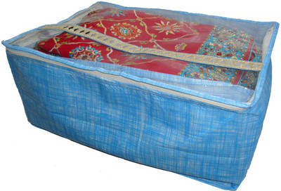 

RK Brands Cover Designer Khadi Saree Cover Blue 110(Blue)