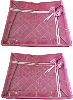 

Addyz Deginer Pack of 2 Pieces 2 inch Satin Saree Cover Salwar Suit Kamiz Cover Storage Bag Up to 2 Saree or Salwar in Each Saree Cover. Storage Bag(Pink)