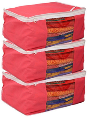 

RK Brands Cover Saree Cover (Set of 3 pc) 113(Pink)