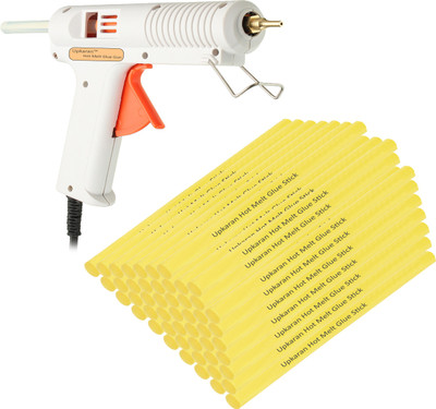 

Upkaran Hot Melt Professional Leak Proof Precision Long Copper Nozzle Adjustable Temperature Glue Gun 150 Watt with 50 Stick(Standard Size) For School Project, Hobby kit and Craft Work Adjustable Temperature Corded Glue Gun(11 mm)