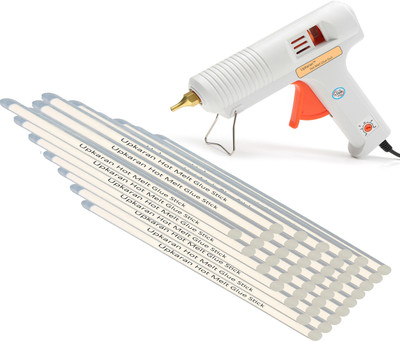 

Upkaran Multi Adjustable Temperature Professional Leak Proof Precision Pro Hot Glue Gun 150 Watt with 40 Hot Glue Sticks(10inch/25cm) For High-Tech Quick Repairs Adjustable Temperature Corded Glue Gun(11 mm)