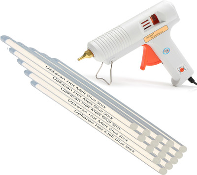 

Upkaran Multi Adjustable Temperature Professional Leak Proof Precision Pro Hot Glue Gun 150 Watt with 15 Hot Glue Sticks(10inch/25cm) For High-Tech Quick Repairs Adjustable Temperature Corded Glue Gun(11 mm)