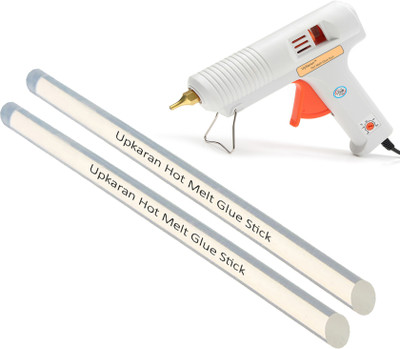 

Upkaran Multi Adjustable Temperature Professional Leak Proof Precision Pro Hot Glue Gun 150 Watt with 2 Hot Glue Sticks(10inch/25cm) For High-Tech Quick Repairs Adjustable Temperature Corded Glue Gun(11 mm)