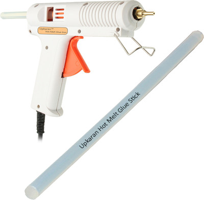

Upkaran Hot Melt Adjustable Temperature Leak Proof DIY 150 Watt Glue Gun with 1 Glue Sticks Standard Size(10inch/25.4cm) for scrapbook tool, hobby Kit, electronic circuit board, project work, bonding toy Adjustable Temperature Corded Glue Gun(11 mm)