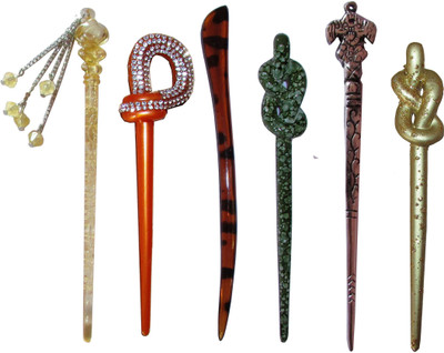 

MEHAY combo of juda sticks Hair Accessory Set(Multicolor)