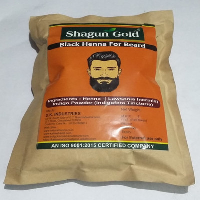 

Shagun Gold Men's Beard Colour Black 200gm Hair Color(green)
