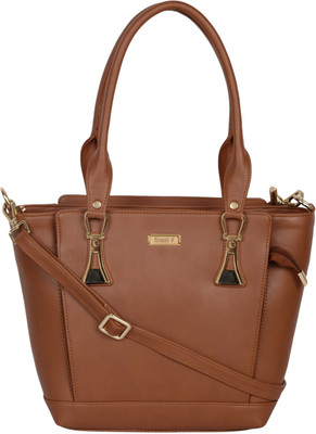 

FINEST Shoulder Bag(Brown, Gold)