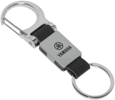 

Aura Imported Leather & Metal Yamaha Bike Logo Key Chain