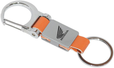 

Aura Imported Metal & Leather Honda Bike Logo Key Chain