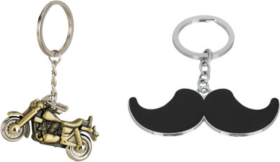 

Shubheksha Combo of Bike & Mustache Key Chain
