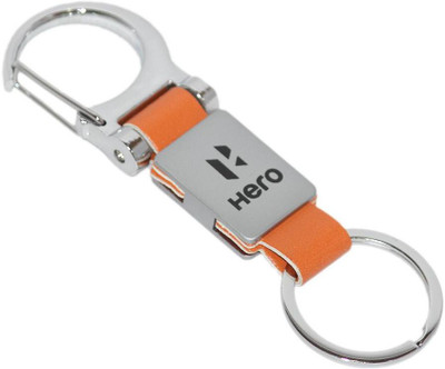 

Aura Imported Metal & Leather Hero Bike Logo Key Chain