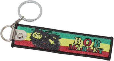 

Aura Premium Quality Cloth Double Sided BOB MARLEY Key Chain