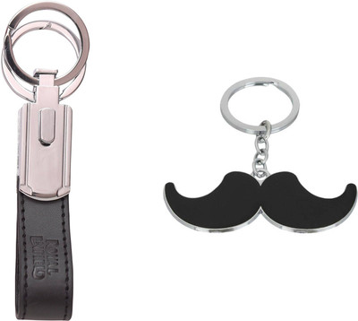 Shubheksha Combo of Royal Enfield & Mustache Key Chain