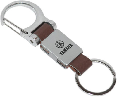 

Aura Leather & Metal Yamaha Bike Imported Hook Key Chain