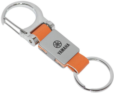 

Aura Imported Metal & Leather Yamaha Bike Logo Key Chain