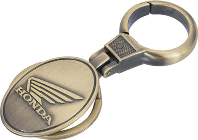 

Shubheksha Honda Scooter/Bike Logo Golden Metallic Locking Key chain Key Chain