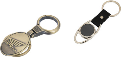 

Shubheksha Combo of Honda Logo(Golden) & Eye Shape Hook Key Chain