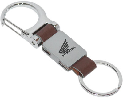 

Aura Leather & Metal Honda Bike Imported Hook Key Chain