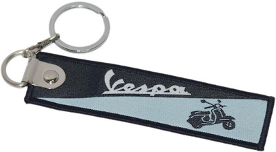 

Aura Premium Quality Cloth Double Sided Vespa Scooters Key Chain