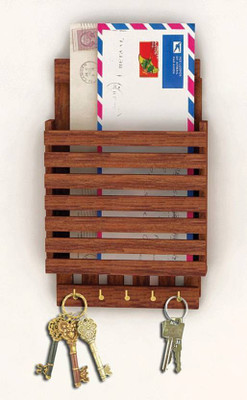 53 Off On Craftonline Key Stand Wooden Key Holder Wooden Key Holder 5 Hooks Brown On Flipkart Paisawapas Com