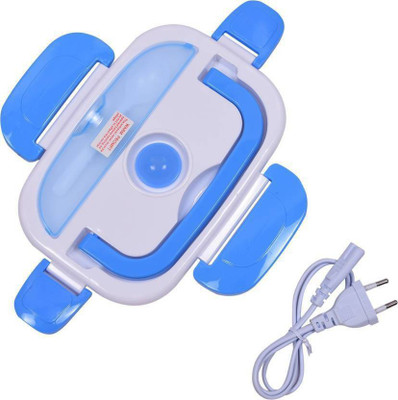 

Elegant Shopping Electronic heating lunch box 2 Containers Lunch Box(1050 ml), Blue;white