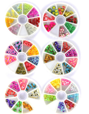 

Savni Combo of 6 nail art pastings wheels-B(Pink)