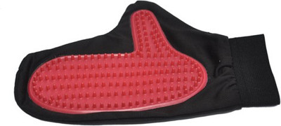 

Ginipet Grooming Gloves for Dog, Cat(Black, Red, Fits All)