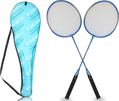 

Akshat Standards Strung (SKYBLUE, Weight - 85 g) Blue Strung Badminton Racquet(G4 - 3.25 Inches, .85 g)