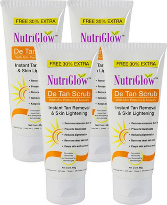 

NutriGlow DE-TAN Face Scurb (Pack of 4) Scrub(65 g)