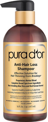 

Pura D'or USA Anti Hair Loss Shampoo for Hair Thinning Breakage(473 ml)