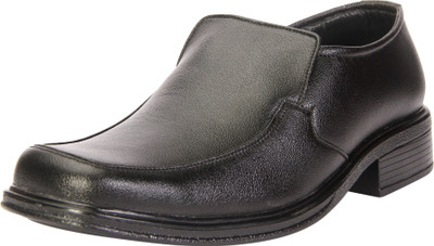 

Dokmen Black Men's Formal Shoes Slip On For Men(Black